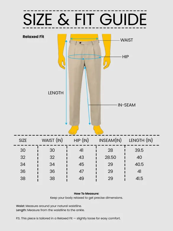 Beige Solid Korean Pants
